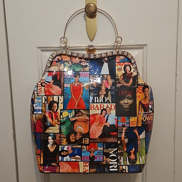 Boutique Handbags - NEW Michelle Obama Diamond Bling Handbag + Crossbody Bag